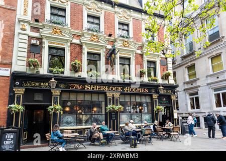 Sherlock Holmes Pub, Northumberland Street, London WC2 Stockfoto