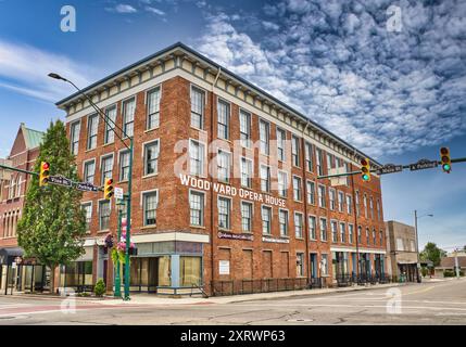 Mount Vernon's Woodward Opera House Downtown Mt Vernon Ohio USA 2024 Stockfoto