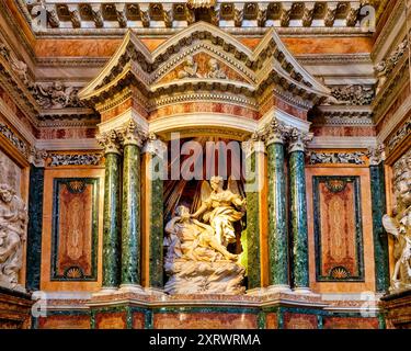 Der Traum von San Giuseppe in der Kirche Santa Maria delle Vittoria, Rom, Italien Stockfoto