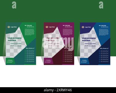 Immobilien Flyer Vorlage Design, Promotion Verkauf Immobilien Flyer Vorlage, geometrische Flyer Design, Vektor Flyer, Print Ready Vorlage a4 Größe, Stock Vektor