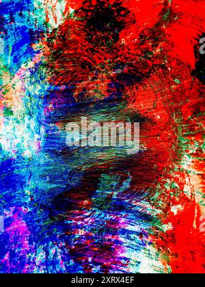 Abstrakte Schönheit oder interessante Formen finden Sie überall, wenn Sie nur hart genug hinschauen. Dies begann als Nahaufnahme der Rinde einer Silberbirke in Radley Village, Oxfordshire England. Aber dann wurde ich abenteuerlustig und verwandelte es in etwas farbenfrohes und abstrakteres, indem ich eine Kombination aus Photoshop-Techniken wie Bildfalten, Drehen, mehrschichtiges Überblenden, Transformationen und Verlaufskartierung nutzte. Ich hoffe, es gefällt dir! Stockfoto