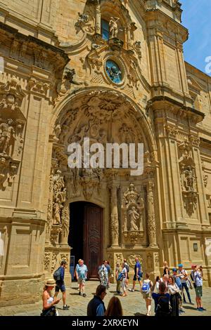 Basilika Santa Maria von Coro (Chorus) in der Altstadt (Parte Vieja) von Donostia-Saint Sebastian, Hauptstadt der baskischen Provinz Gipuzkoa, Nordspanien. Stockfoto