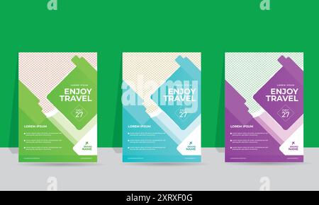 Flyer-Design. Corporate Business Report Cover, Broschüren oder Flyer Design. Faltblatt-Präsentation. Stock Vektor