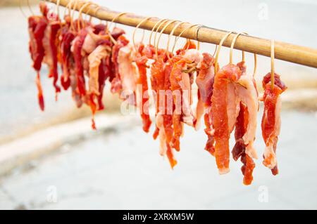 Schweinefleisch, Rindfleisch, thailändische Küche, beliebte thailändische Street Food Stockfoto