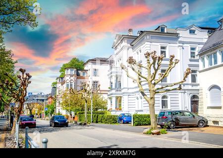 Altstadt von Bad Ems, Deutschland Stockfoto