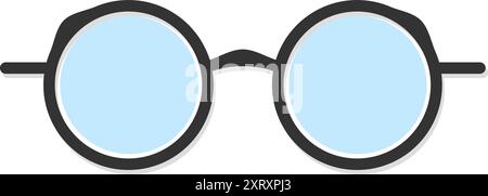 Brille Icon Vektor Illustration isoliert auf weiß. Stock Vektor