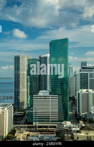 Wolkenkratzer, die Innenstadt von Miami, Florida USA Stockfoto