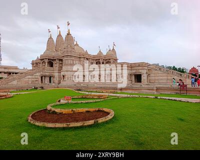 AMBE Gaon, Pune, Indien, 11-08-2024, BAPS Shri Swaminarayan Mandir, Hindutempel. Stockfoto