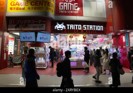 Taito Station, Game, Tokio, Japan. Stockfoto