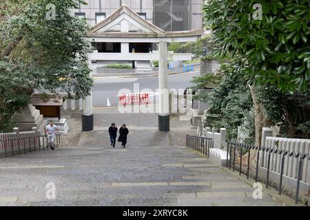 Hie-Schrein, Tokio, Japan. Der alte religiöse Ort in Edo Stockfoto