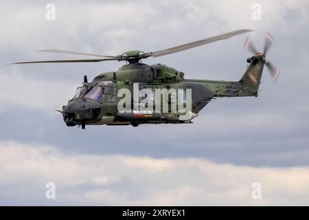 Hubschrauber der deutschen Armee NH90, Abfahrt am Abflugtag beim Royal International Air Tattoo Stockfoto