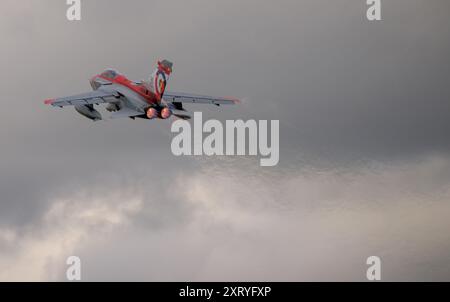 Deutsche Luftwaffe 50. Panavia Tornado Jahrestag, Abfahrt am Abflugtag im Royal International Air Tattoo Stockfoto