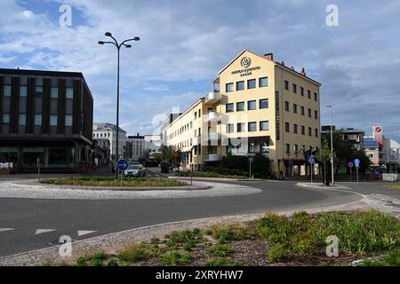 Rovaniemi, Finnland - 27. Juli 2024: Die nordfinnische Stadt Rovaniemi. Stockfoto