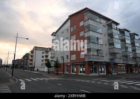 Rovaniemi, Finnland - 27. Juli 2024: Die nordfinnische Stadt Rovaniemi. Stockfoto