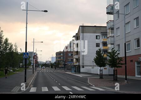 Rovaniemi, Finnland - 27. Juli 2024: Die nordfinnische Stadt Rovaniemi. Stockfoto