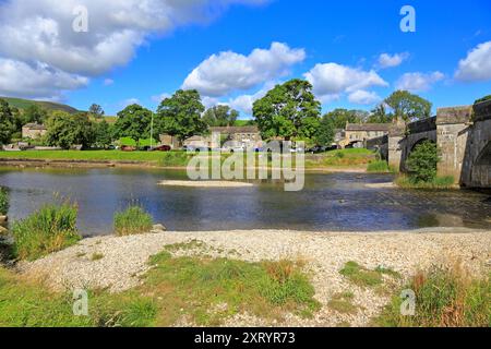 River Wharf, Burnsall, Yorkshire Dales National Park, North Yorkshire, England, Vereinigtes Königreich. Stockfoto