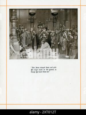 VIOLA LOUIE als ehebrecherische Frau und H.B. WARNER als Jesus Christus im KÖNIG DER KÖNIGE 1927 Regisseur CECIL B. DeMille Schriftstellerin Jeanie Macpherson Art Direction Mitchell Leisen Kostüm Gilbert Adrian Earl Luick und Gwen Wakeling DeMille Pictures Corporation / Producer's Distributing Corporation (PRC) Stockfoto