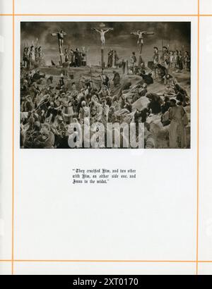H.B. WARNER als Jesus Christus am Kreuz im KÖNIG DER KÖNIGE 1927 Regisseur CECIL B. DeMille Schriftstellerin Jeanie Macpherson Art Direction Mitchell Leisen Kostüm Gilbert Adrian Earl Luick und Gwen Wakeling DeMille Pictures Corporation / Producer's Distributing Corporation (PRC) Stockfoto