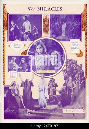 The Miracles aufgeführt von H.B. WARNER als Jesus Christ in THE KING OF KINGS 1927 Regisseur CECIL B. DeMille Schriftstellerin Jeanie Macpherson Art Direction Mitchell Leisen Kostüm Gilbert Adrian Earl Luick und Gwen Wakeling DeMille Pictures Corporation / Producer's Distributing Corporation (PRC) Stockfoto