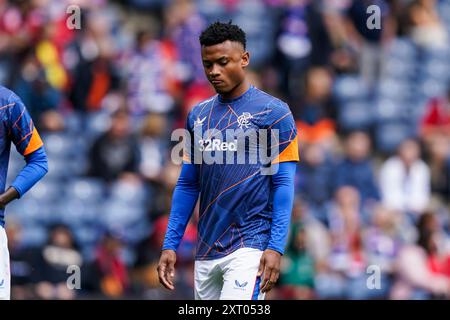 Edinburgh, Großbritannien. Juli 2024. Glasgow Rangers Stürmer Oscar Cortes während des Freundschaftsspiels der Glasgow Rangers FC gegen Manchester United FC im Scottish Gas Murrayfield Stadium, Edinburgh, Schottland, Vereinigtes Königreich am 20. Juli 2024 Credit: Every Second Media/Alamy Live News Stockfoto