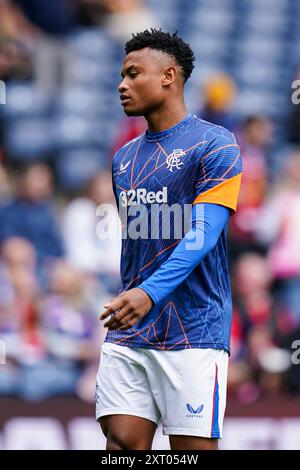 Edinburgh, Großbritannien. Juli 2024. Glasgow Rangers Stürmer Oscar Cortes während des Freundschaftsspiels der Glasgow Rangers FC gegen Manchester United FC im Scottish Gas Murrayfield Stadium, Edinburgh, Schottland, Vereinigtes Königreich am 20. Juli 2024 Credit: Every Second Media/Alamy Live News Stockfoto
