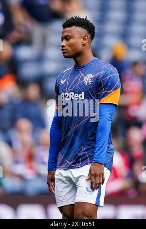 Edinburgh, Großbritannien. Juli 2024. Glasgow Rangers Stürmer Oscar Cortes während des Freundschaftsspiels der Glasgow Rangers FC gegen Manchester United FC im Scottish Gas Murrayfield Stadium, Edinburgh, Schottland, Vereinigtes Königreich am 20. Juli 2024 Credit: Every Second Media/Alamy Live News Stockfoto