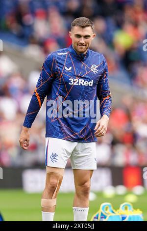 Edinburgh, Großbritannien. Juli 2024. John Souttar, Verteidiger der Glasgow Rangers FC gegen Manchester United FC vor der Saison im Scottish Gas Murrayfield Stadium, Edinburgh, Schottland, Großbritannien am 20. Juli 2024 Credit: Every Second Media/Alamy Live News Stockfoto