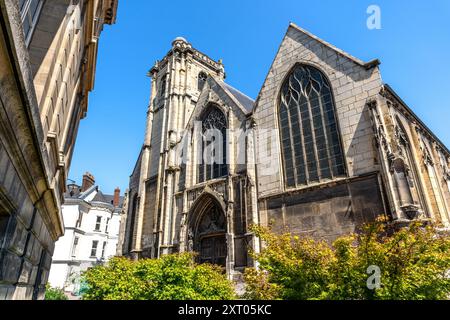 Eglise Saint-Godard, mittelalterliche katholische Kirche im Stil der Renaissance und der flämischen Gotik, im Stadtzentrum von Rouen, Normandie, Frankreich Stockfoto