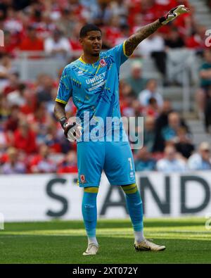 Middlesbrough, Großbritannien. Februar 2020. Middlesbrough's Seny Dieng während des Sky Bet Championship Matches zwischen Middlesbrough und Swansea City im Riverside Stadium, Middlesbrough am Samstag, den 10. August 2024. (Foto: MI News) Credit: MI News & Sport /Alamy Live News Stockfoto