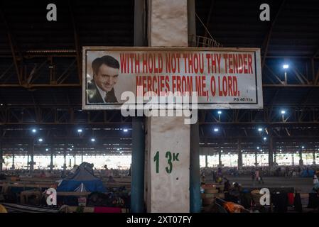 Eine Bibel-Vers - Psalm 40 vs. 11a während der jährlichen Tagung der RCCG mit dem Tag Heaven at the Redemption Camp, Lagos-Ibadan Expressway in Mowe Stockfoto