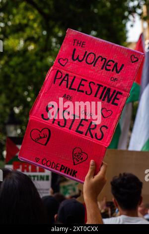 Protest pro Palestine vor der Downing Street 10. Stockfoto