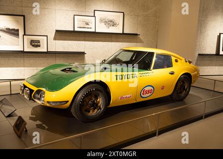 Oyama-cho, Sunto-Gun, Shizuoka, Japan - 27. März 2023: Toyota 2000GT „Speed Trial“ (Replik), Modelljahr 1966, Land Japan. Stockfoto