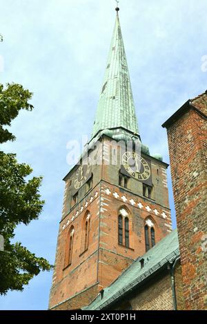 Die Jakobskirche ist eine der fünf wichtigsten evangelisch-lutherischen Kirchengemeinden in der Lübecker Altstadt Stockfoto