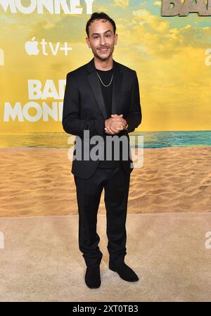 Westwood, USA. August 2024. Eric Diaz kam am 12. August 2024 in Westwood, CA. © Lisa OConnor/AFF-USA.com Credit: AFF/Alamy Live News bei Apple TV „Bad Monkey“ Hollywood Premeire im Hammer Museum an Stockfoto