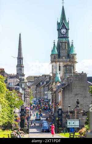 Bridge Street Dunfermline an einem Sommertag Stockfoto