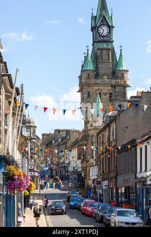 Bridge Street Dunfermline an einem Sommertag Stockfoto