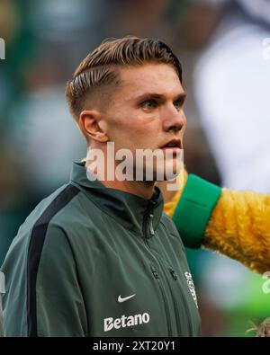 Viktor Gyokeres (Sporting CP) wurde während des Liga Portugal Spiels zwischen den Teams Sporting CP und Rio Ave FC bei Estadio Jose Alvalade gesehen. Sporting CP gewann 3-1 Stockfoto