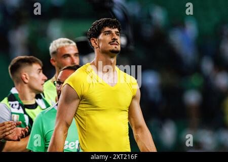 Lissabon, Portugal. August 2024. Vladan Kovacevic (Sporting CP) wurde während des Liga Portugal Spiels zwischen den Teams Sporting CP und Rio Ave FC bei Estadio Jose Alvalade gesehen. Sporting CP gewann 3-1 Credit: SOPA Images Limited/Alamy Live News Stockfoto