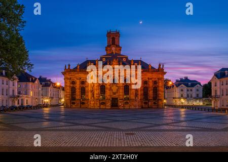 Blick auf Ludwigs Kirche in Saarbrücken Stockfoto