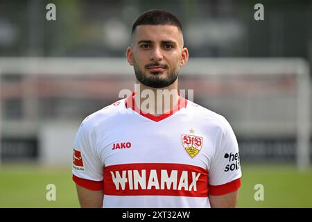 Deniz Undav VfB Stuttgart (26) DIE VFB STUTTGART FOTOTERMIN 13.08.2024 DFL-VORSCHRIFTEN VERBIETEN DIE VERWENDUNG VON FOTOGRAFIEN ALS BILDSEQUENZEN UND/ODER QUASI-VIDEO Stockfoto