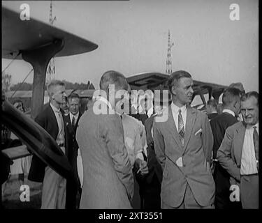 Kaiser Wilhelm II. Von Deutschland sah einen Auto-Gyro beim Testen, 1926. Aus „Time to Remember 1926 – Short Sharp Shower“ (Reel 2); Dokumentarfilm über 1926 – General Strike, internationale Politik, Tanz, Wetter und rekordbrechende Meisterleistungen. Stockfoto