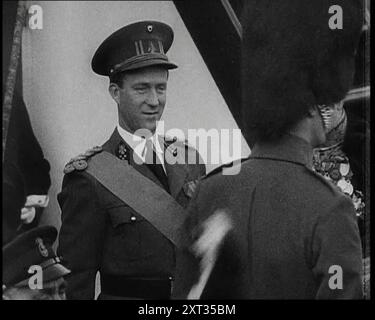 Leopold, seine Königliche Hoheit der Herzog von Brabant, Prinz von Belgien, 1930er Jahre Aus „Time to Remember – the Powers that WHO WE“, 1930er Jahre (Walze 1); ein Dokumentarfilm über verschiedene wichtige Figuren der 1930er Jahre Stockfoto