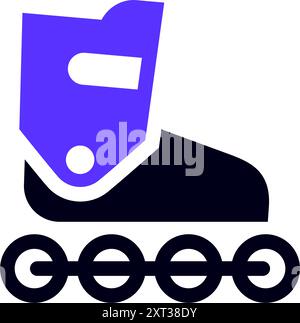Inline-Skate-Symbol, Vektorillustration Stock Vektor