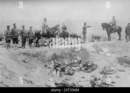 Auf dem Schlachtfeld Adrianopel (1912?). Im Zusammenhang mit der Schlacht von Adrianopel, 1912–2013, dem Ersten Balkankrieg. Stockfoto