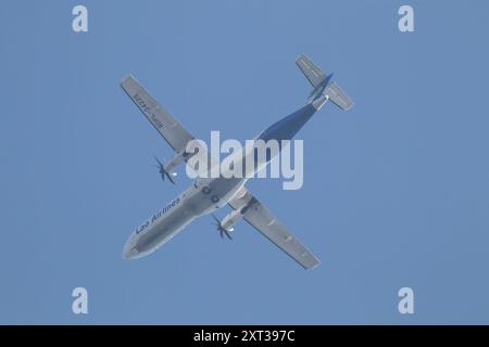 Chiangmai, Thailand - 17. Dezember 2023: RDPL-34225 ATR72-600 von Lao Airlines. Flug Chiang mai nach Luang Prabang. Stockfoto