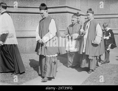 Kardinal Farley, 29.9.1914. Er kehrte aus Rom zurück, wo er am päpstlichen Konklave teilnahm, um den neuen Papst zu wählen. Stockfoto