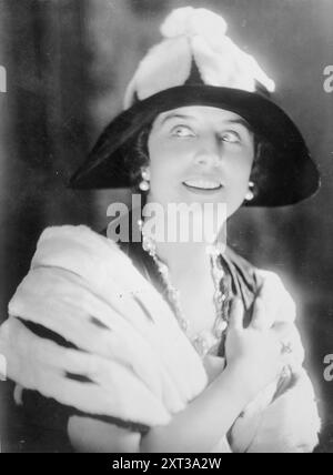 Geraldine Farrar, zwischen 1915 und 1920. Zeigt die amerikanische Sopransängerin Geraldine Farrar (1882–1967). Stockfoto