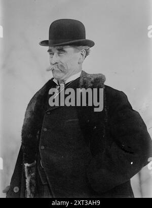 R.E. Peary, zwischen 1910 und 1920. Zeigt den Polarforscher Admiral Robert Edwin Peary (1856–1920). Stockfoto