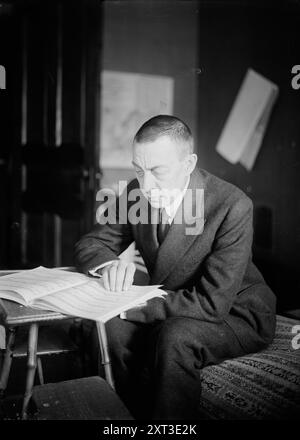 Rach'off [d. h. Rachmaninoff], zwischen 1915 und 1920. Stockfoto