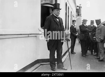 Viscount Haldane, 1913. Zeigt Richard Burdon Sanderson Haldane, 1. Viscount Haldane (1856–1928). Stockfoto